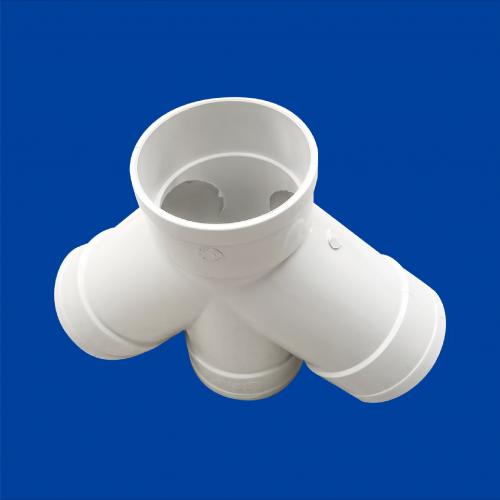 PVC-U DWV 45deg  Four Way Plain Junction